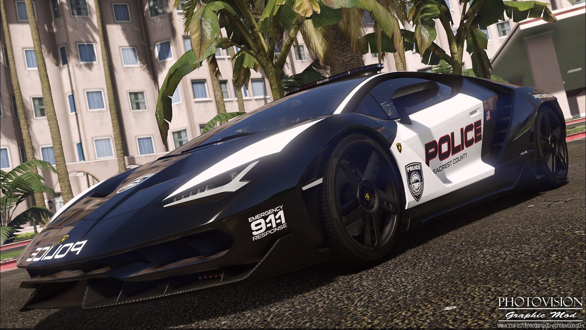 Lamborghini Centenario | Hot Pursuit Police [Add-On / Replace